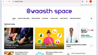 Swaasth Space Wellness Homepage